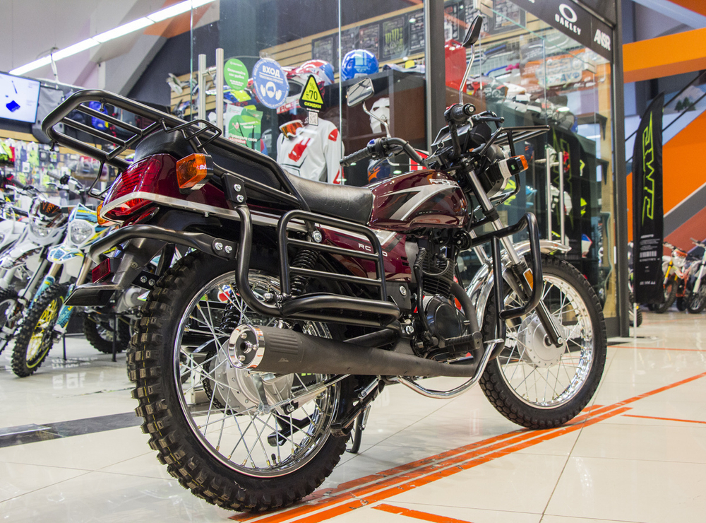 Эндуро мотоцикл Racer RC150-23A Tourist бордовый ПТС (Alpha, Альфа)
