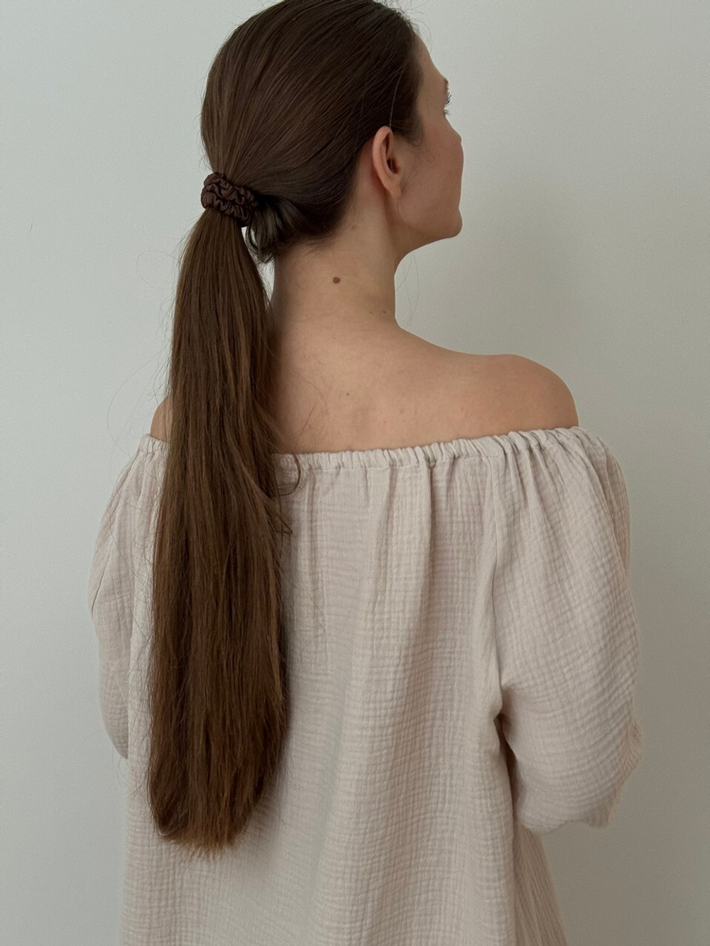 Ночная сорочка с рукавом Джейн, Бежевый