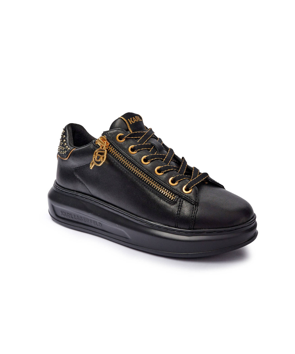 Кожаные кроссовки kapri Karl Lagerfeld - черный(KL62527)
