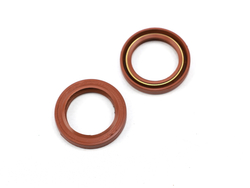 Сальник 25х35х5/5,5 а/м КАМАЗ передней крышки ТНВД (красный с пружиной/ FPM)Резинотехника г. Балаково ( ОЕ 332-1111090-10 (FPM) )