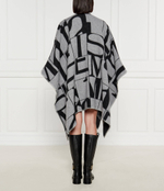 Хлопковое пончо Max Mara Leisure - серый(267360386)