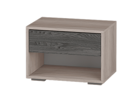 ВЕРСАЛЬ Тумба прикроватная Дуб сакраменто / Ясень анкор