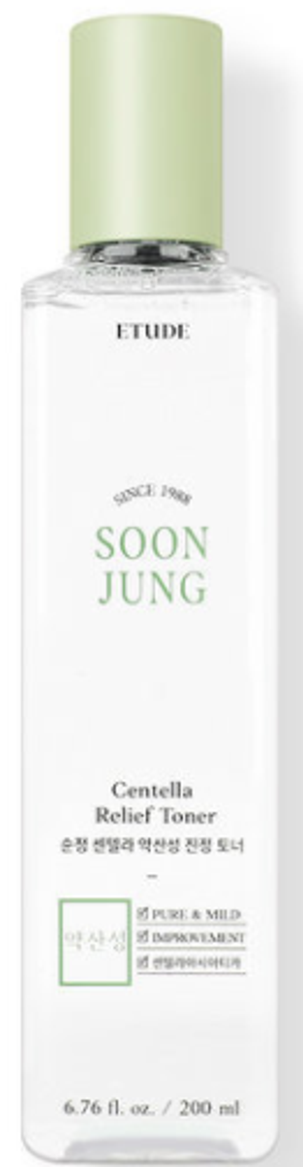 Тонер для чувствительной кожи с центеллой Etude House Soon Jung Centella Relief Toner 200 мл