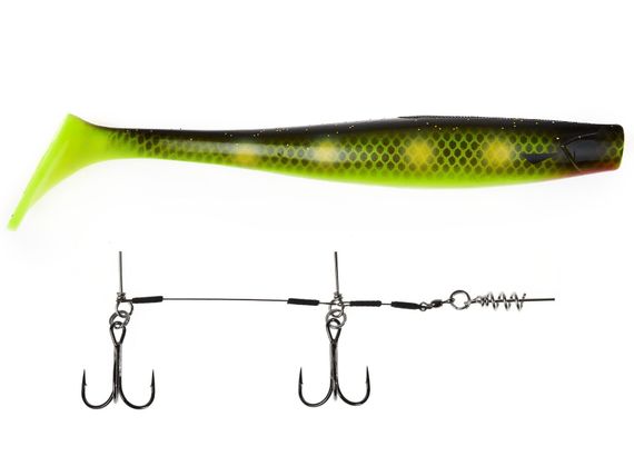 Виброхвосты LJ 3D BBS Series KUBIRA SWIM SHAD 9,0in (22,86)/PG21 1шт.+Stinger L