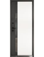 Дверь Входная Аваллон  Муар Серый/муар Белый