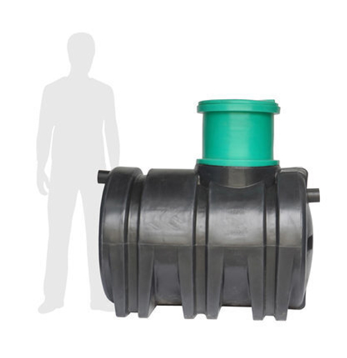 Септик "Эко 1500 Био" ( 3-х камерный, с биологической очисткй) с удлиняющей горловиной 1,5 метр Экогрупп ДВ 1500 л.(1500x1100x2600см;) - арт.561180