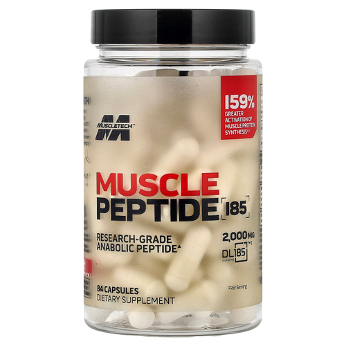 MuscleTech, мышечный пептид 185, 84 капсулы (666 мг в 1 капсуле)