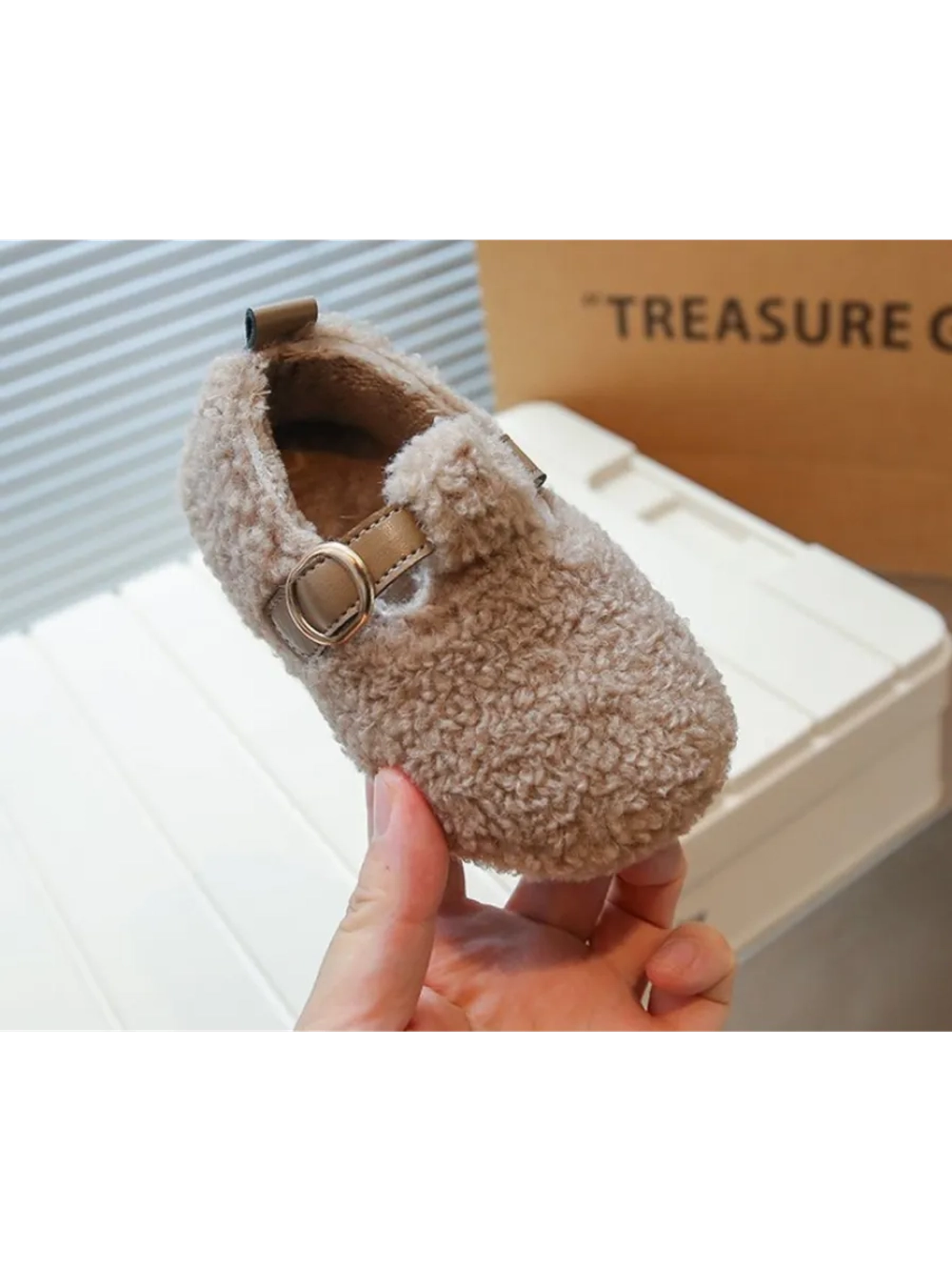 Балетки из искусственного меха