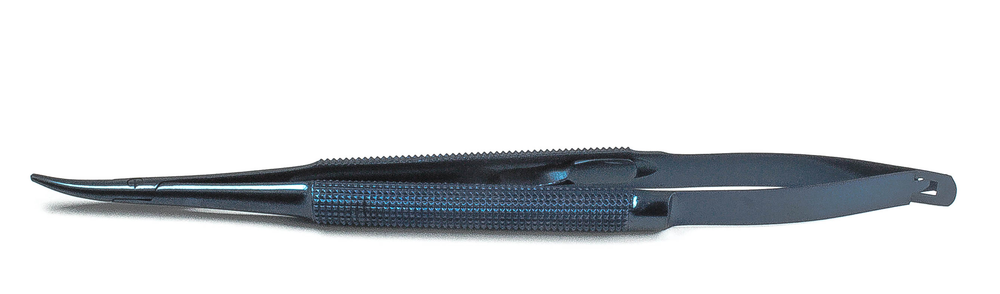 --- Микроиглодержатель (18 см) изогнутый, титан 440-6 ЮПТ