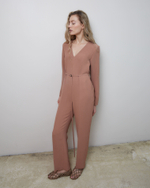 Комбинезон из вискозы Стелла Маккартни карамель