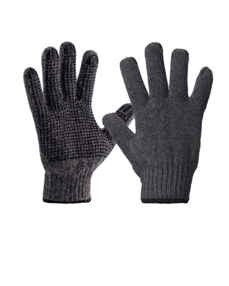 Перчатки СИБИРЬ с ПВХ арт.103 р.9 шерсть 30% акрил 70% 7 класс ручной оверлок (10х250)