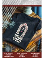 Термонаклейка на одежду, термопринт Матрёшка