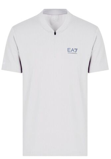 Мужское теннисное поло EA7 Man Jersey - белый