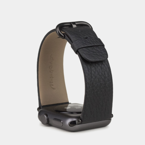 Ремешок для Apple Watch 40/41/42 mm из кожи теленка, черного цвета
