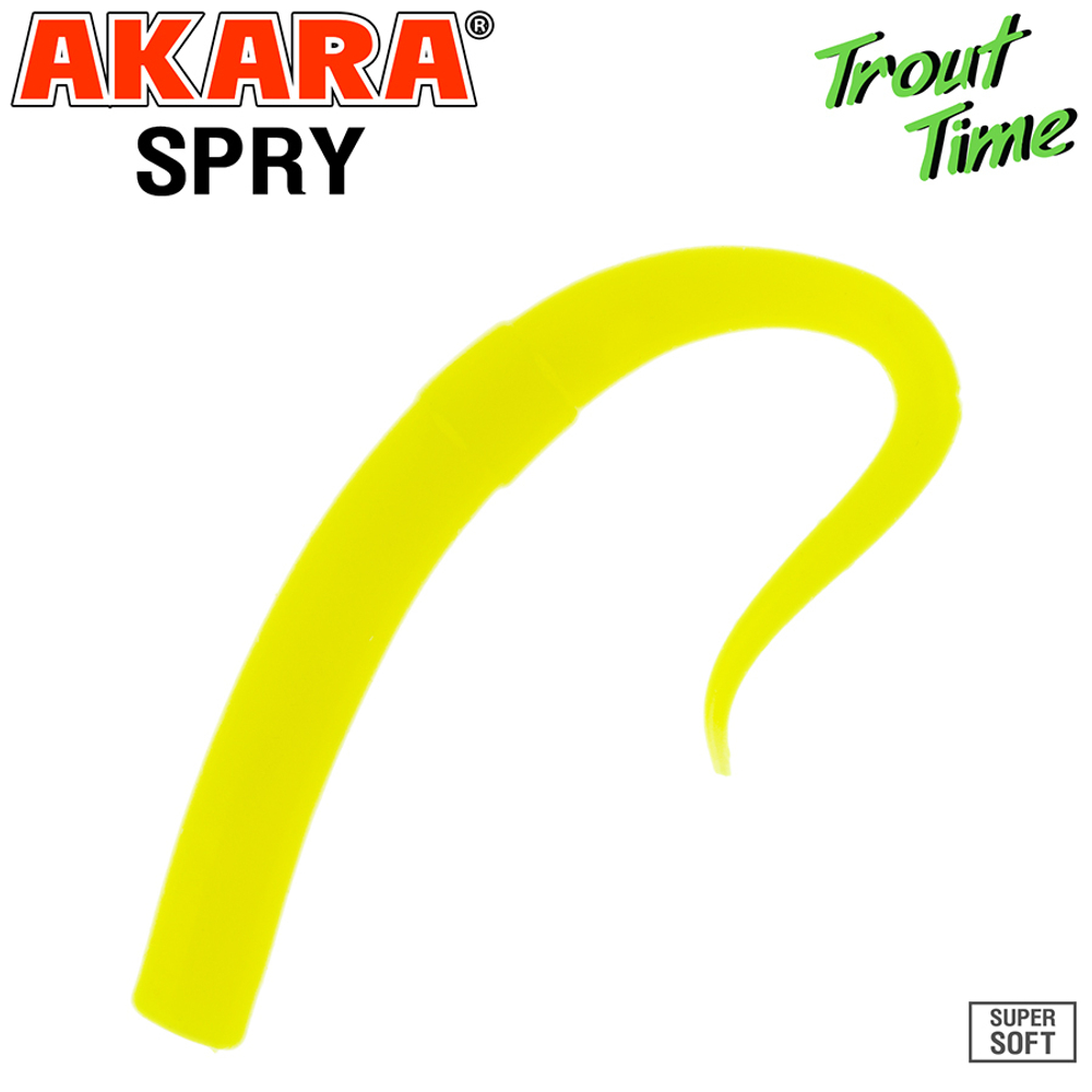 Силиконовая приманка Akara Trout Time SPRY 3.1 Cheese 04Y (10 шт.)