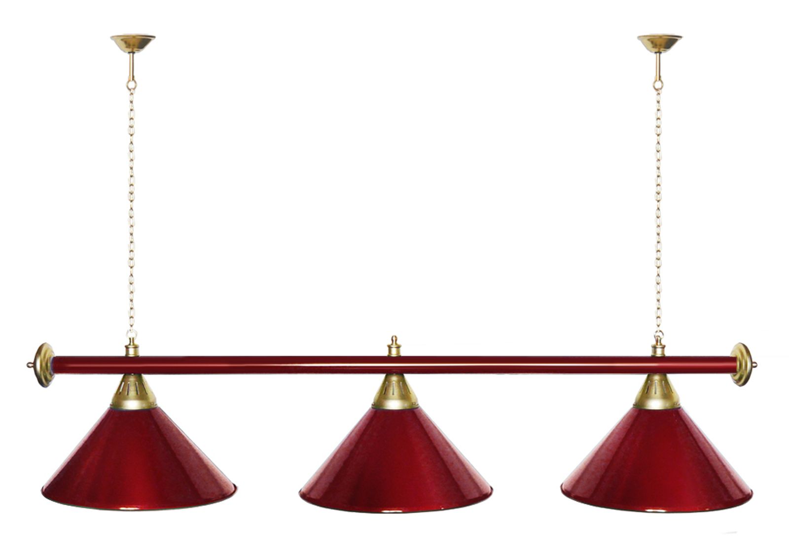 Лампа STARTBILLIARDS 3 пл. (плафоны зеленые,штанга золотая,фурнитура золото) фото №74