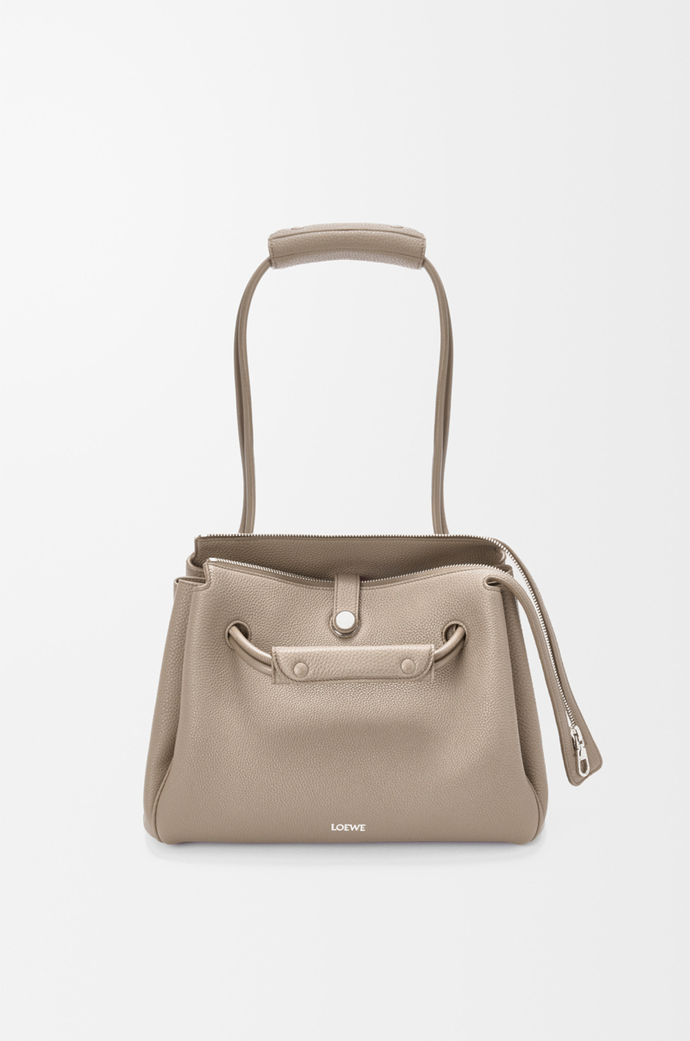 Loewe Сумка Madrid среднего размера из мягкой зернистой телячьей кожи, цвет глины