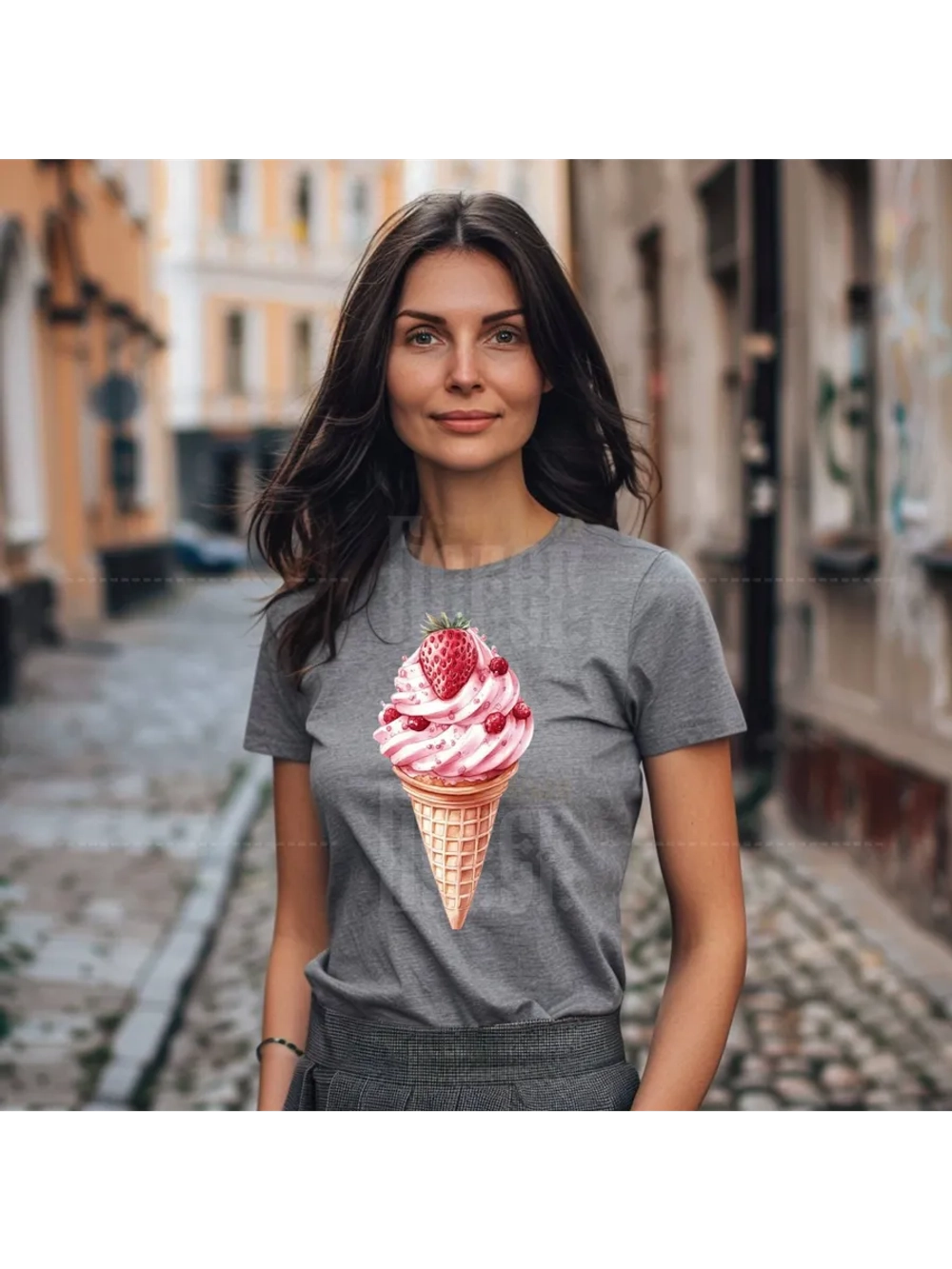 Термонаклейка на одежду, термопринт набор Клубника