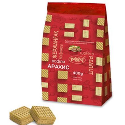 Вафли Рахат Арахис 400 гр