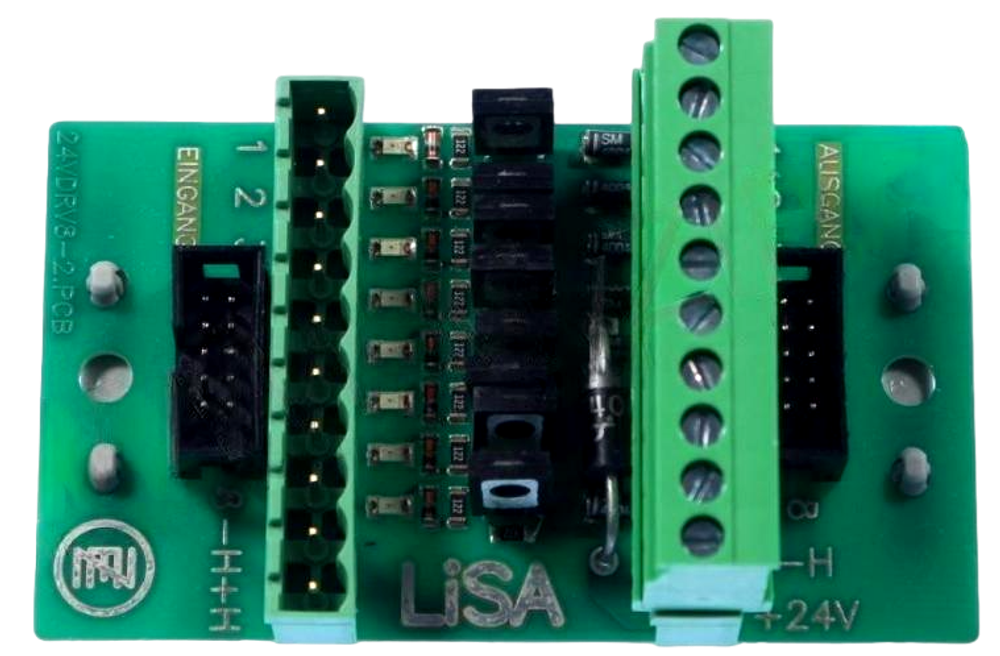 Плата 24VDRV8 (LISA) реверсирования сигнала, 8 выходов, макс. 30В/1А, позитивное переключение KLEEMANN.