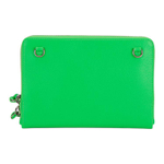 Balenciaga Cow Leather Makeup Bag Toiletry Bag Women"s Green