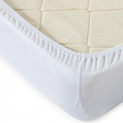 Простыня трик. на резинке 140*200*20 Белый ТГ