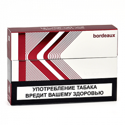 Стики Kuanzhai Bordeaux - табак с миндалём (блок - 10 пачек)