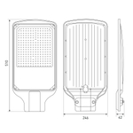Светильник уличный светодиодный ЭРА SPP-504-0-50K-150 150Вт 5000К IP65 КСС Д