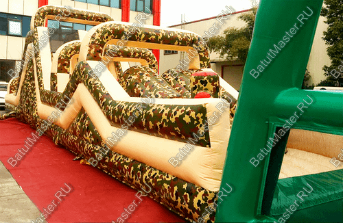 Надувная полоса препятствий "Патриот" 24*3*5 м