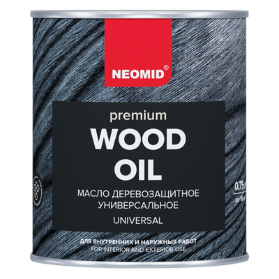 Масло деревозащитное Premium с натуральным воском NEOMID