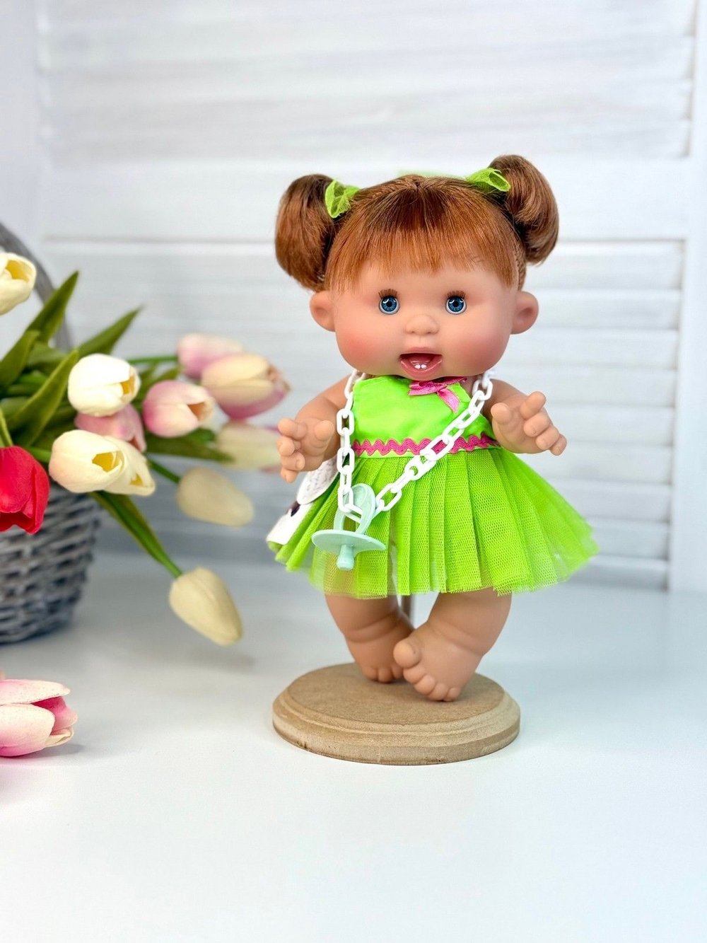 Пупс Nines 26см PEPOTE с закрывающими глазками (N804B2)