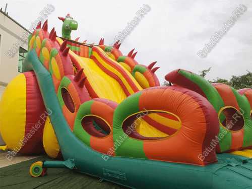 Батут-горка "Дракон 2", 15*7*11 м