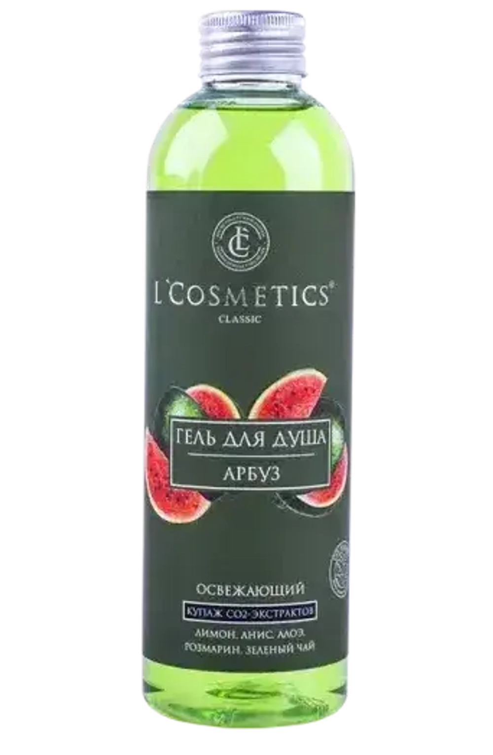 Гель для душа серии Арбуз Освежающий, ТМ L'COSMETIC