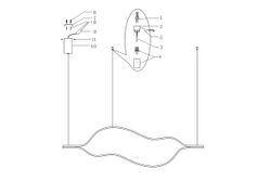 Подвесной светодиодный светильник Tape Light L120