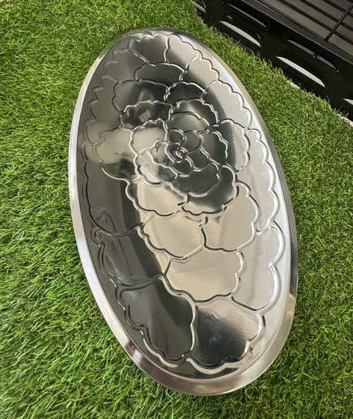 Поднос овальный нерж 45см