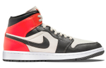 Jordan 1 Mid Newsprint Light Orewood Brown Women's