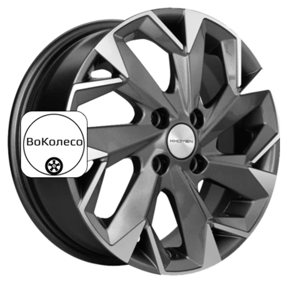 6x15/4x98 ET35 D58,6 KHW1508 (Lada Granta) Gray-FP Khomen Wheels