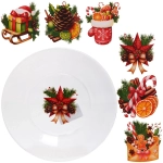 Тарелка десертная 19,6см «Зимняя фантазия» 6 видов