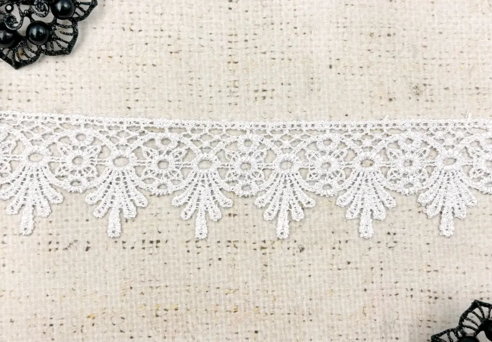 Кружево плетеное, ш. 4 см, белый