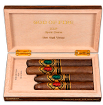 God of Fire KKP Never Back Down Special Reserve Set Macassar Ebony 4 Cigars