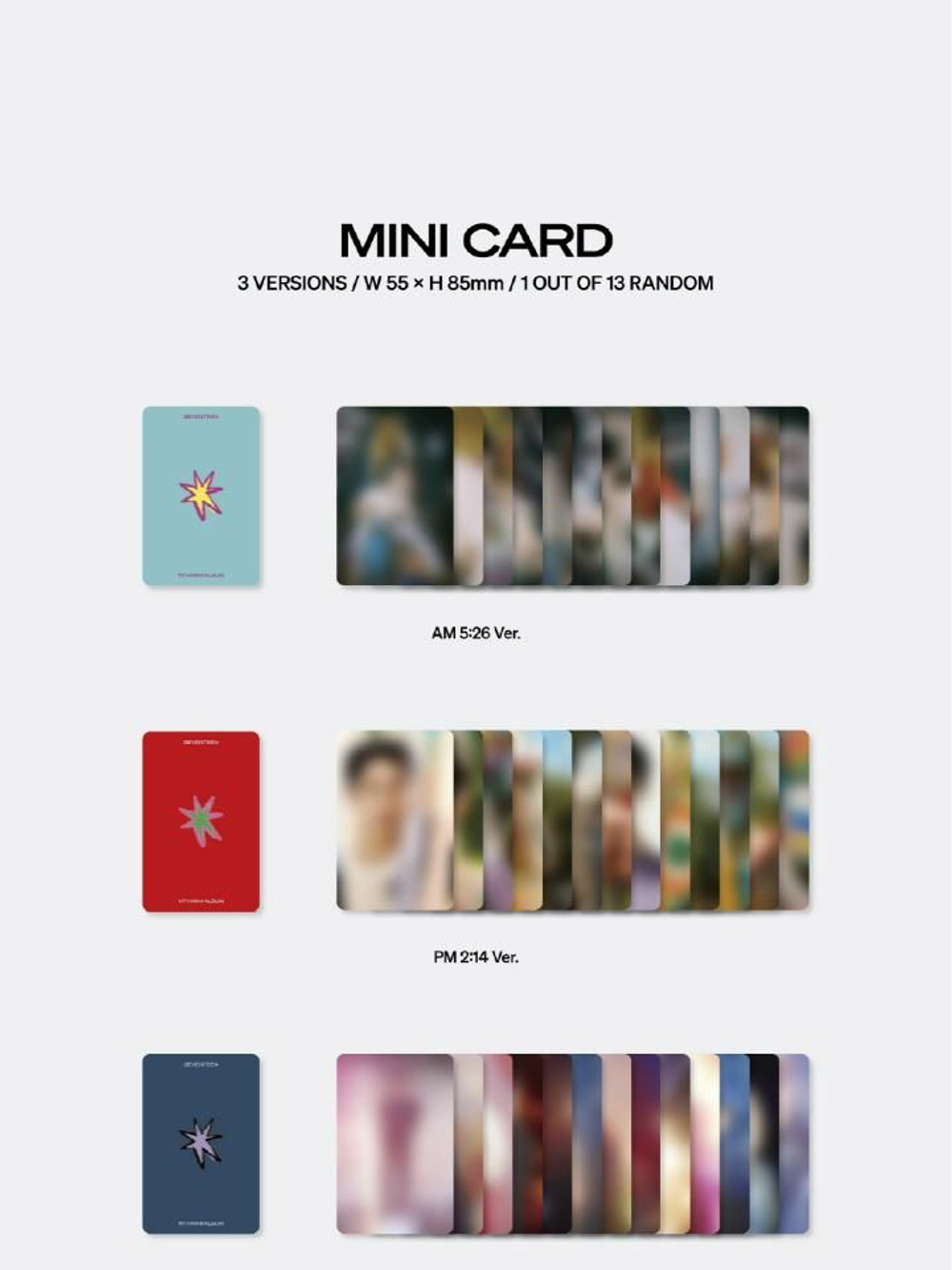 Альбом SEVENTEEN - SEVENTEENTH HEAVEN 11th Mini Album RANDOM Version