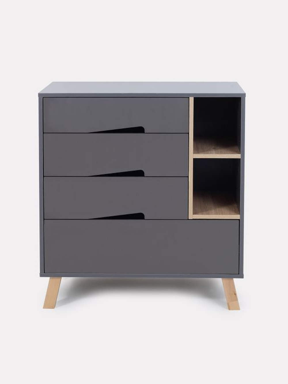 Комод пеленальный Rant Lago Pro 800/4 с органайзером Moon grey