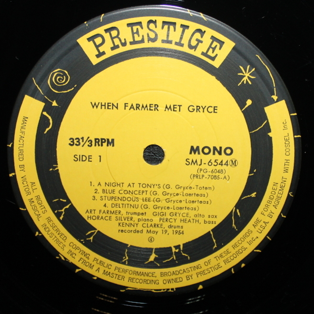 The Art Farmer Quintet Featuring Gigi Gryce / When Farmer Met Gryce (LP)