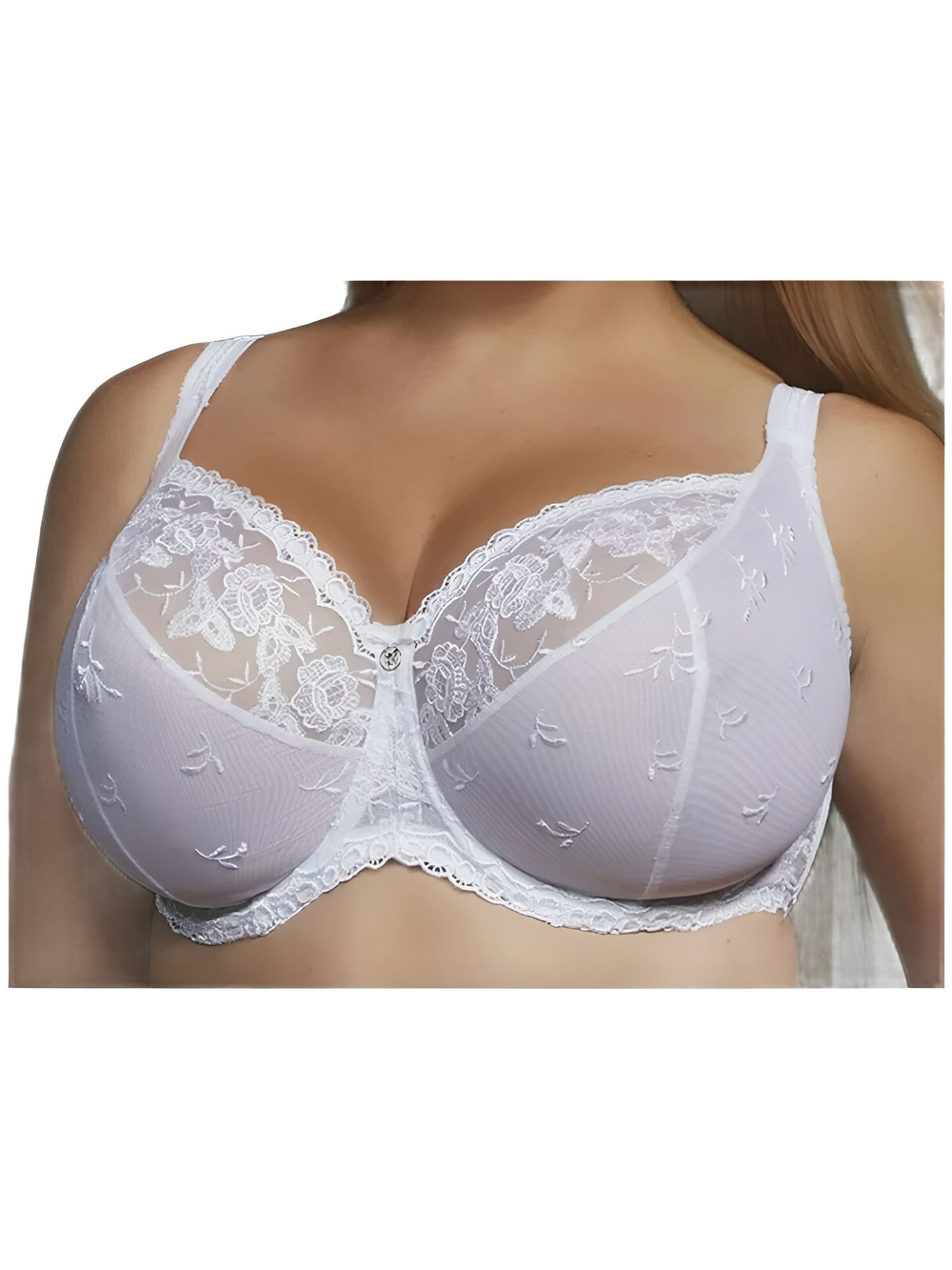 Бюстгальтер больших размеров Brilliant Kris Line Белый 75G