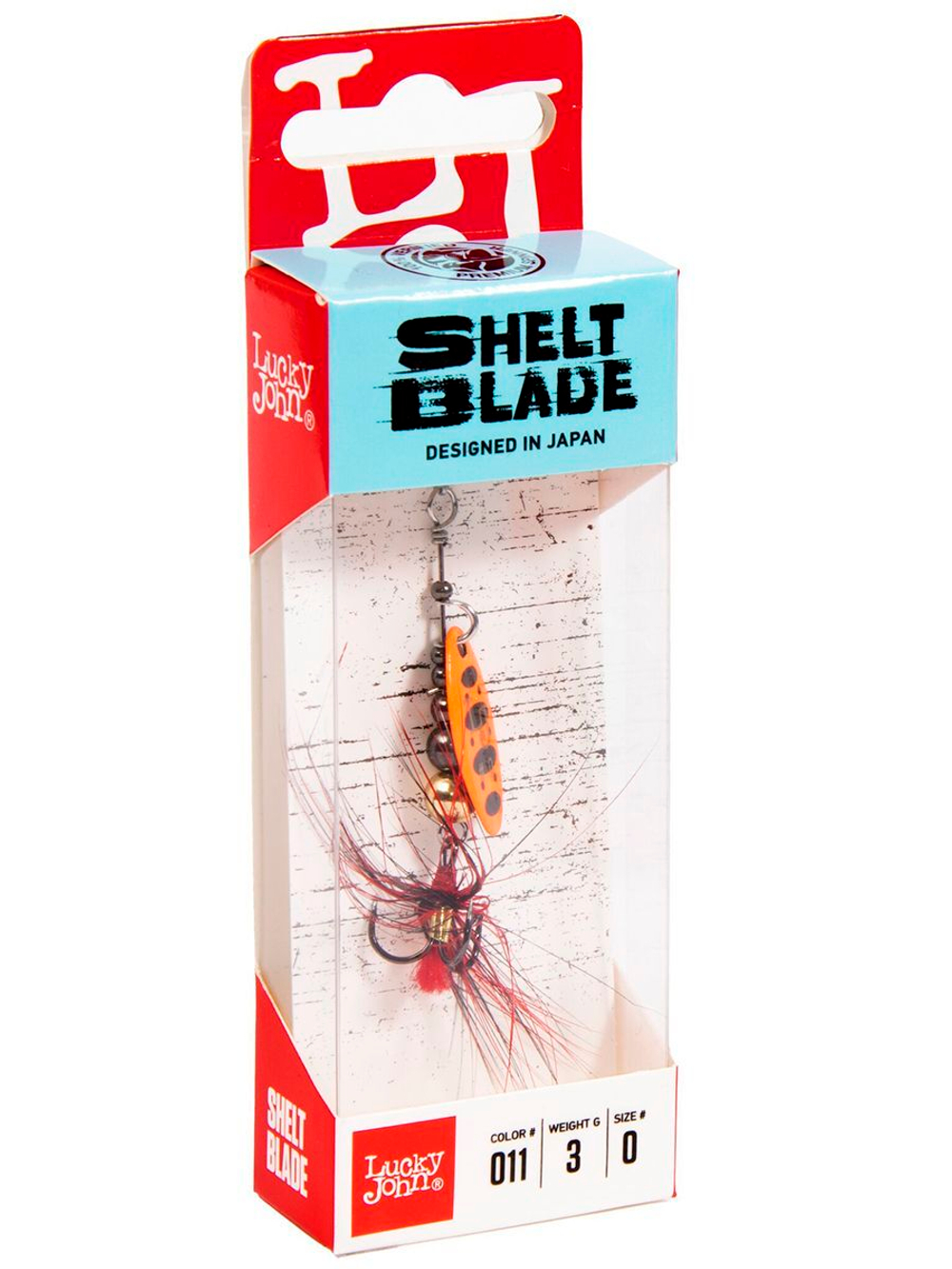 Блесна вращающаяся Lucky John SHELT BLADE 3.0г 010 в блистере