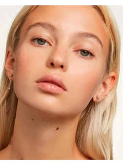 Серьги Mana серебро 925 пробы покрытое золотом