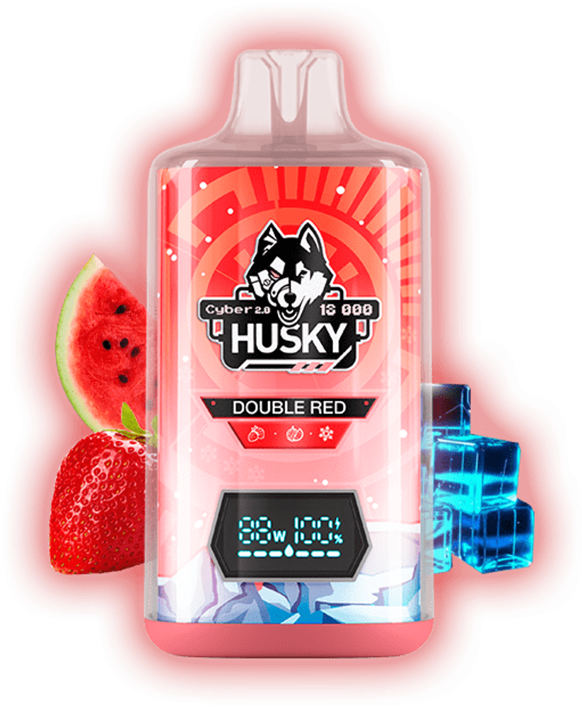 Одноразовая электронная сигарета Husky Cyber 2.0 - Double Red (18000 затяжек) Одноразовая электронная сигарета Husky Cyber 2.0 - Double Red (18000 затяжек)