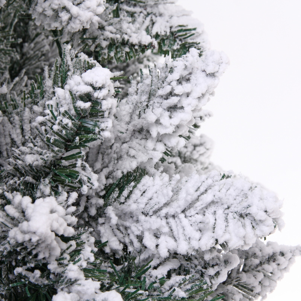 Ёлка «Снежные огни» 180 см, ПВХ с белым напылением 230 ламп LED (728 веток)