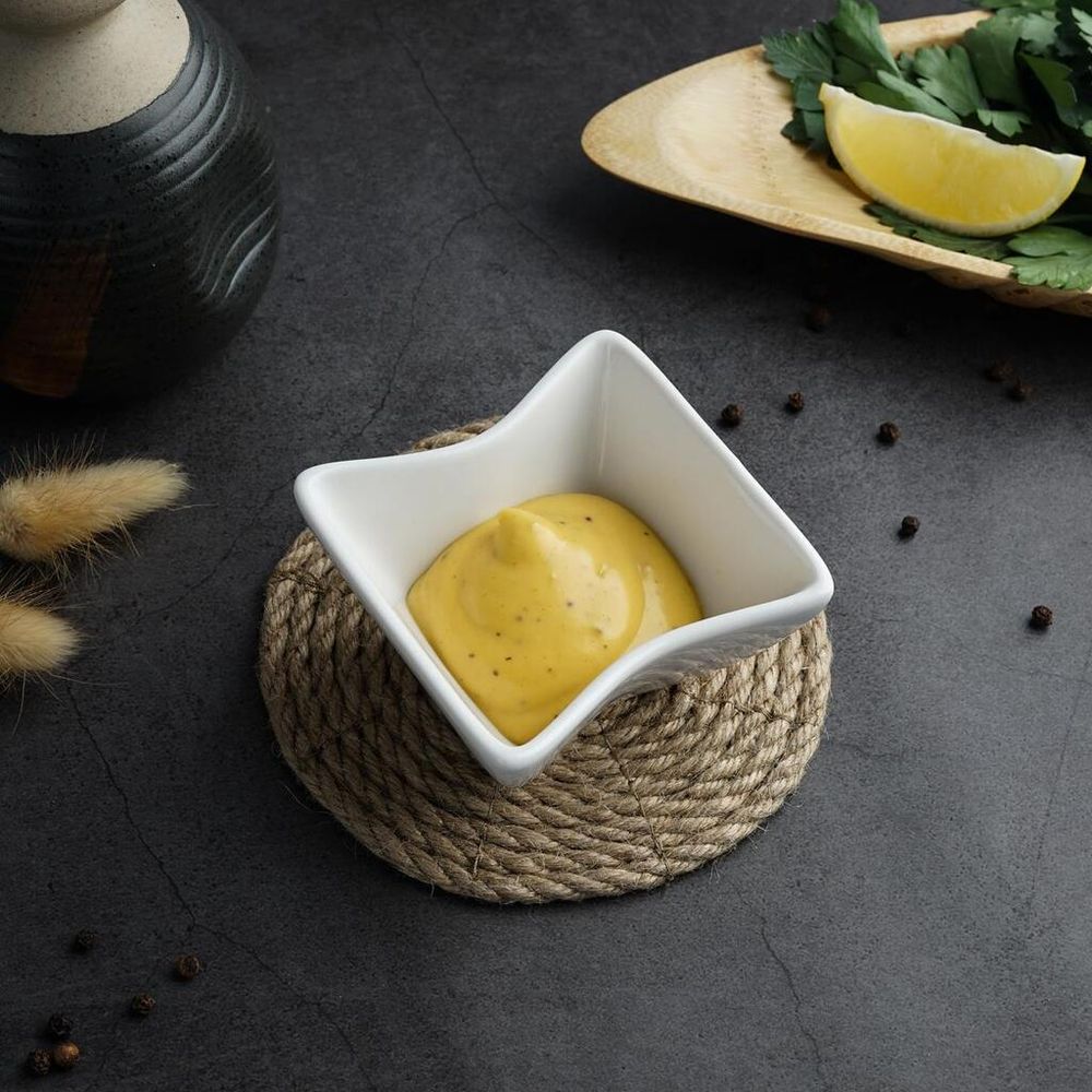 Соусник 80 мл 8*8 см h4,2 см Mini Mix белый фарфор P.L. Proff Cuisine [6]