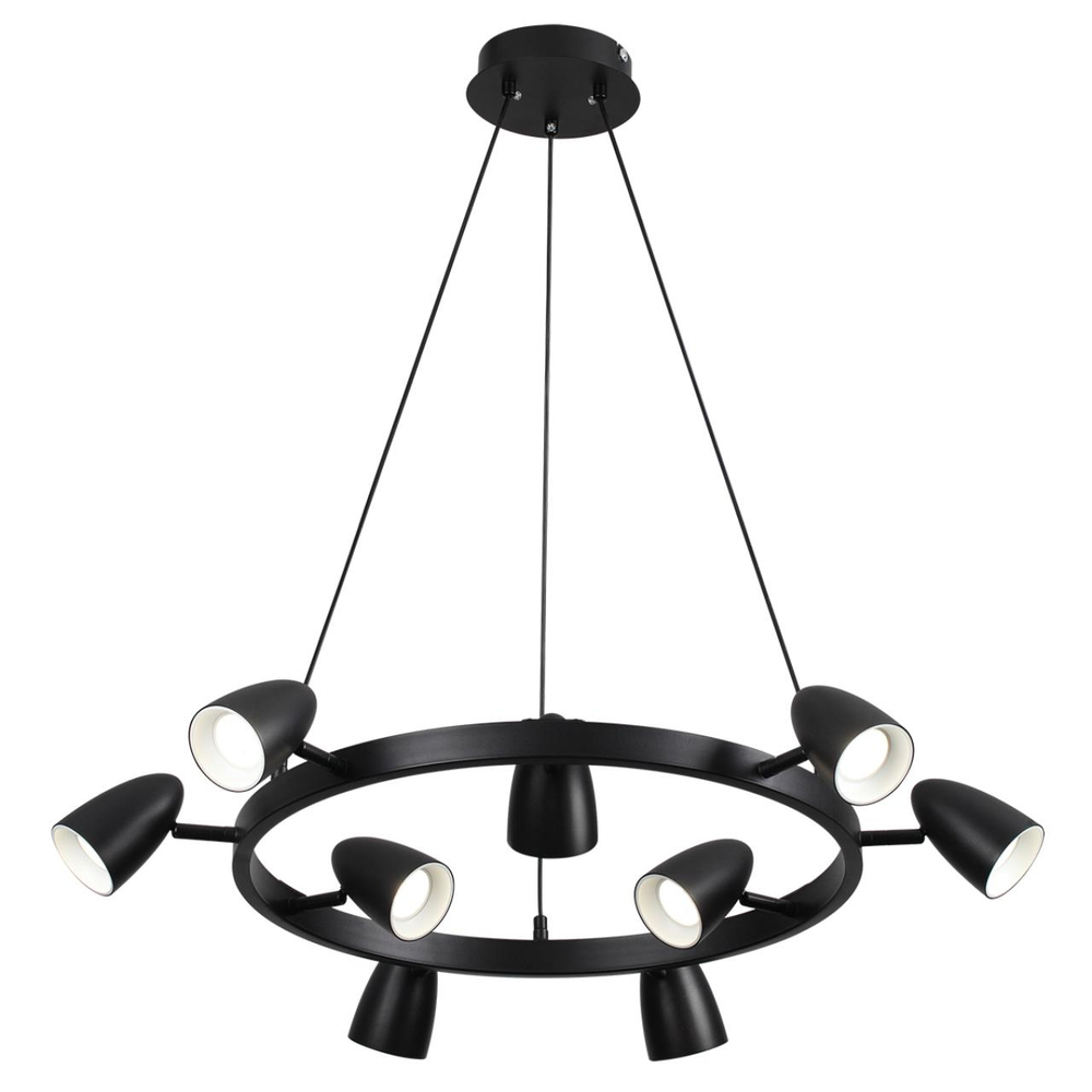 8237/9 COMFI LN26 256 черный, металл Светильник подвесной GU10 LED 9*7W 220V ILMINA